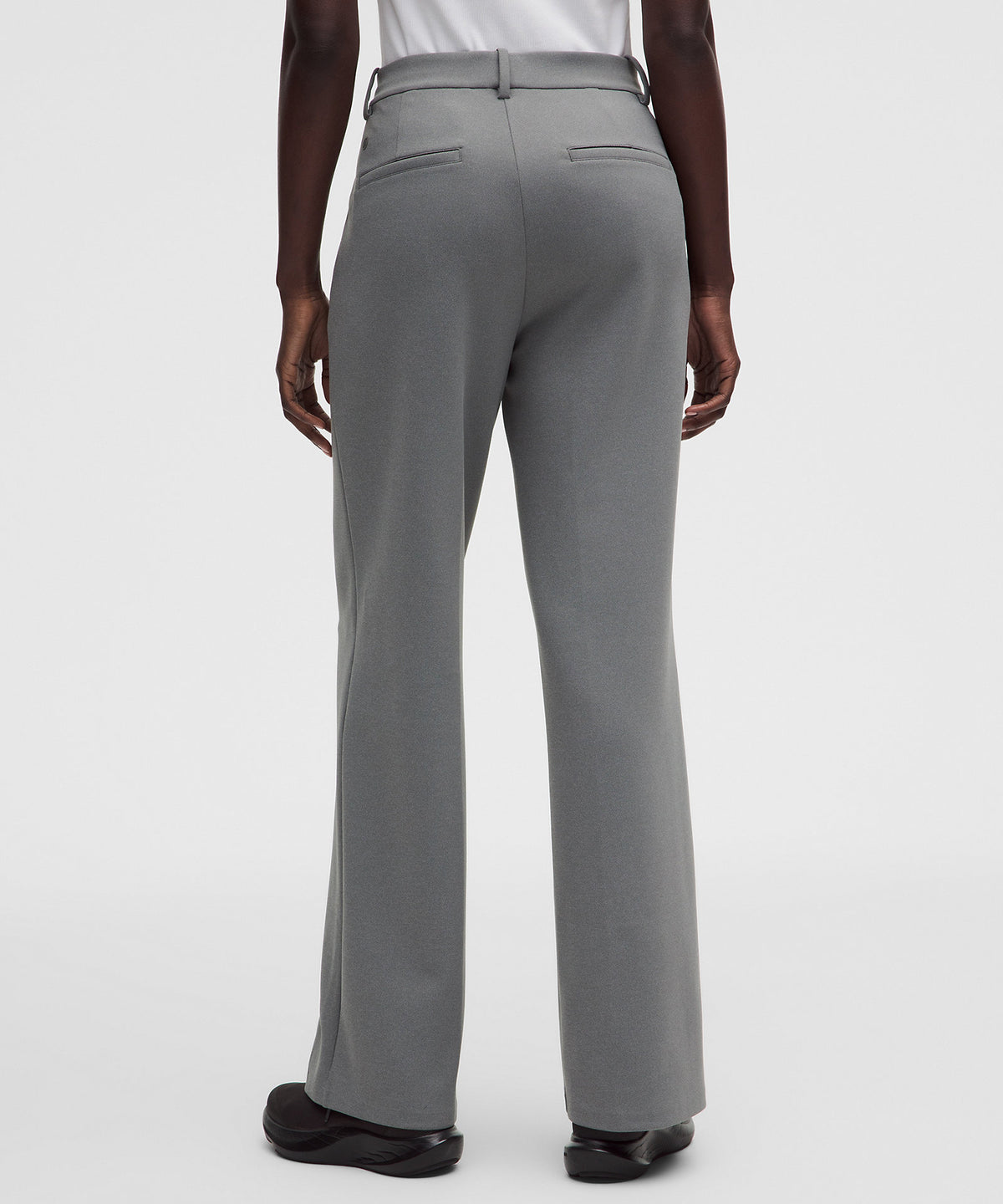 Lululemon Daydrift Stacked-Leg Trouser Short Twill - Heathered Onyx Grey - imagen 3