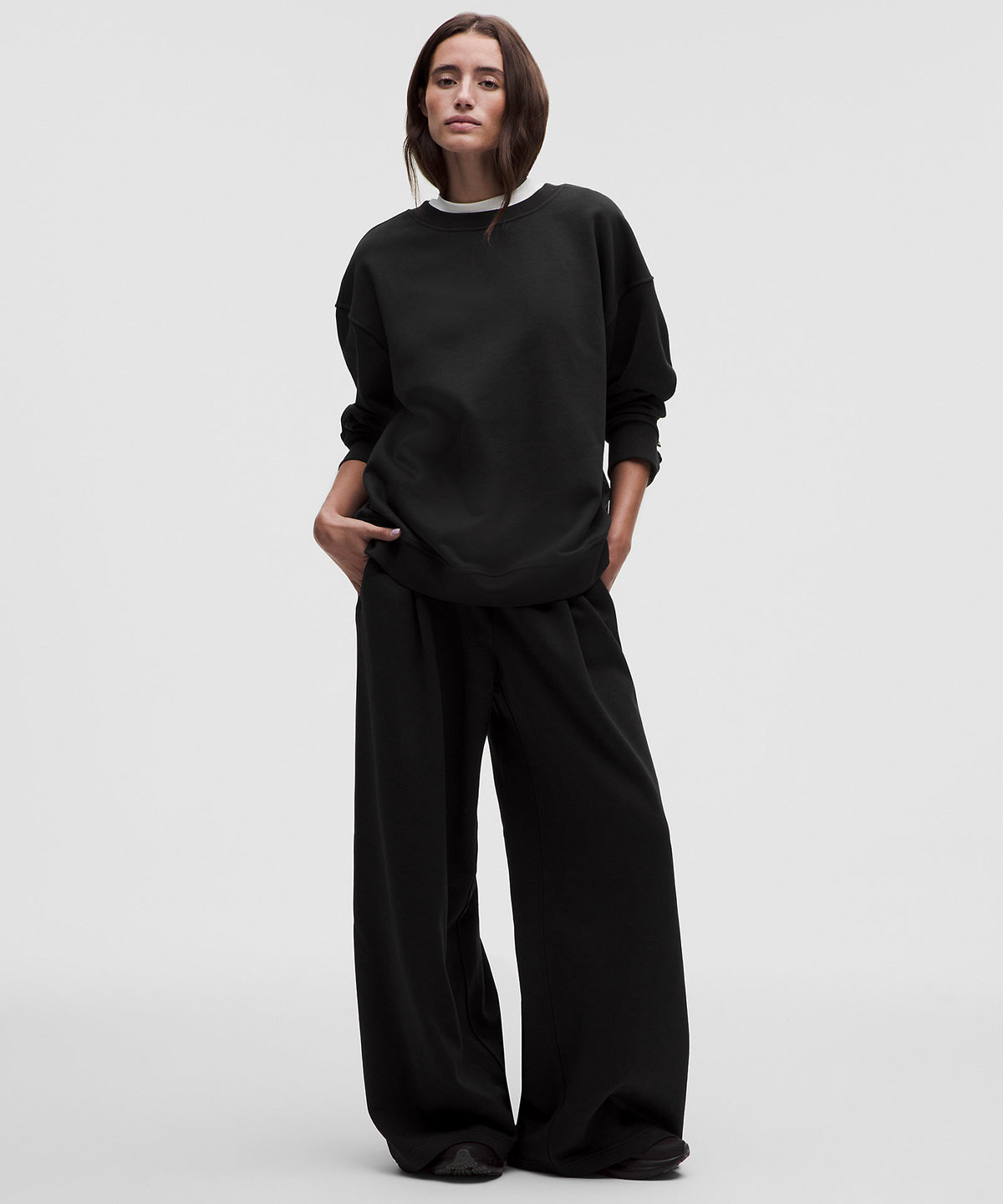 Lululemon French Terry Mid-Rise Wide-Leg Pant - Black - imagen 1