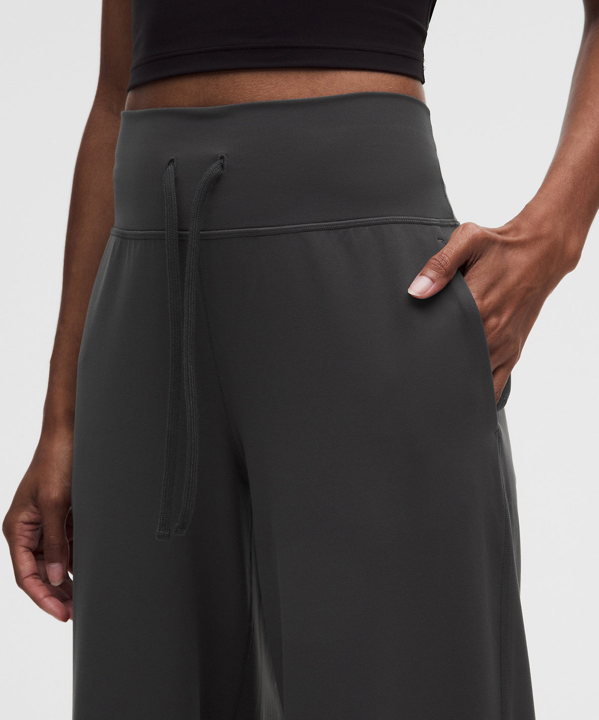 Lululemon Groove High-Rise Wide-Leg Pant Tall - Graphite Grey - imagen 4