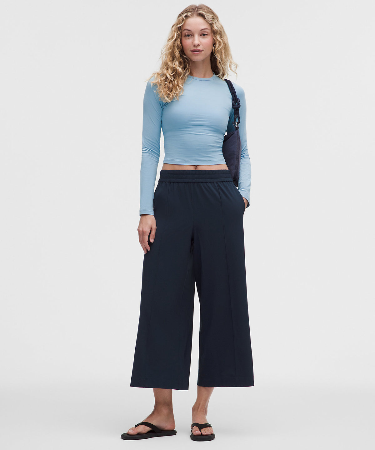 Lululemon Breezily Mid-Rise Cropped Pant - True Navy - imagen 1