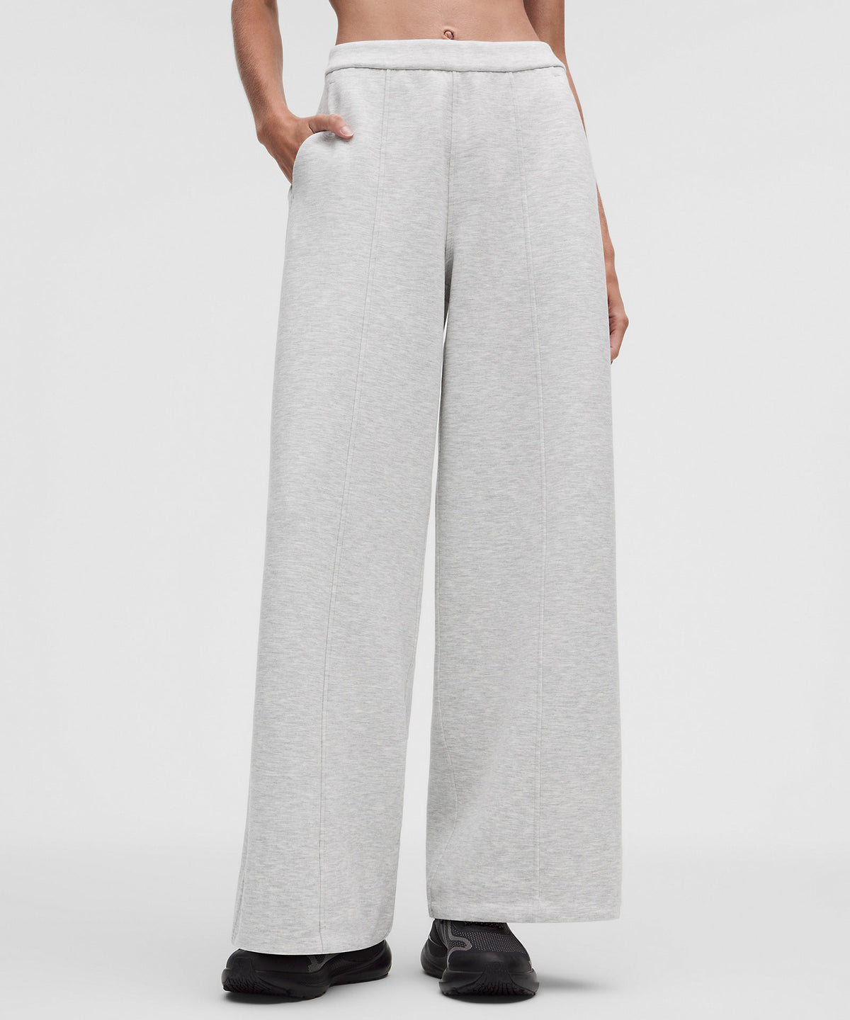 Lululemon Smooth Spacer High-Rise Wide-Leg Pant Regular - Heathered Core Ultra Light Grey - imagen 2