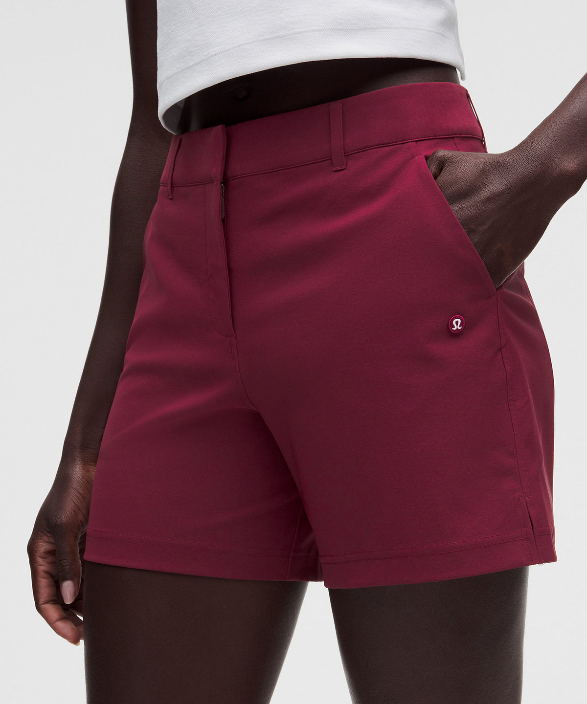 Lululemon Stretch Twill Golf Short 5" - Burgundy Bay - imagen 4