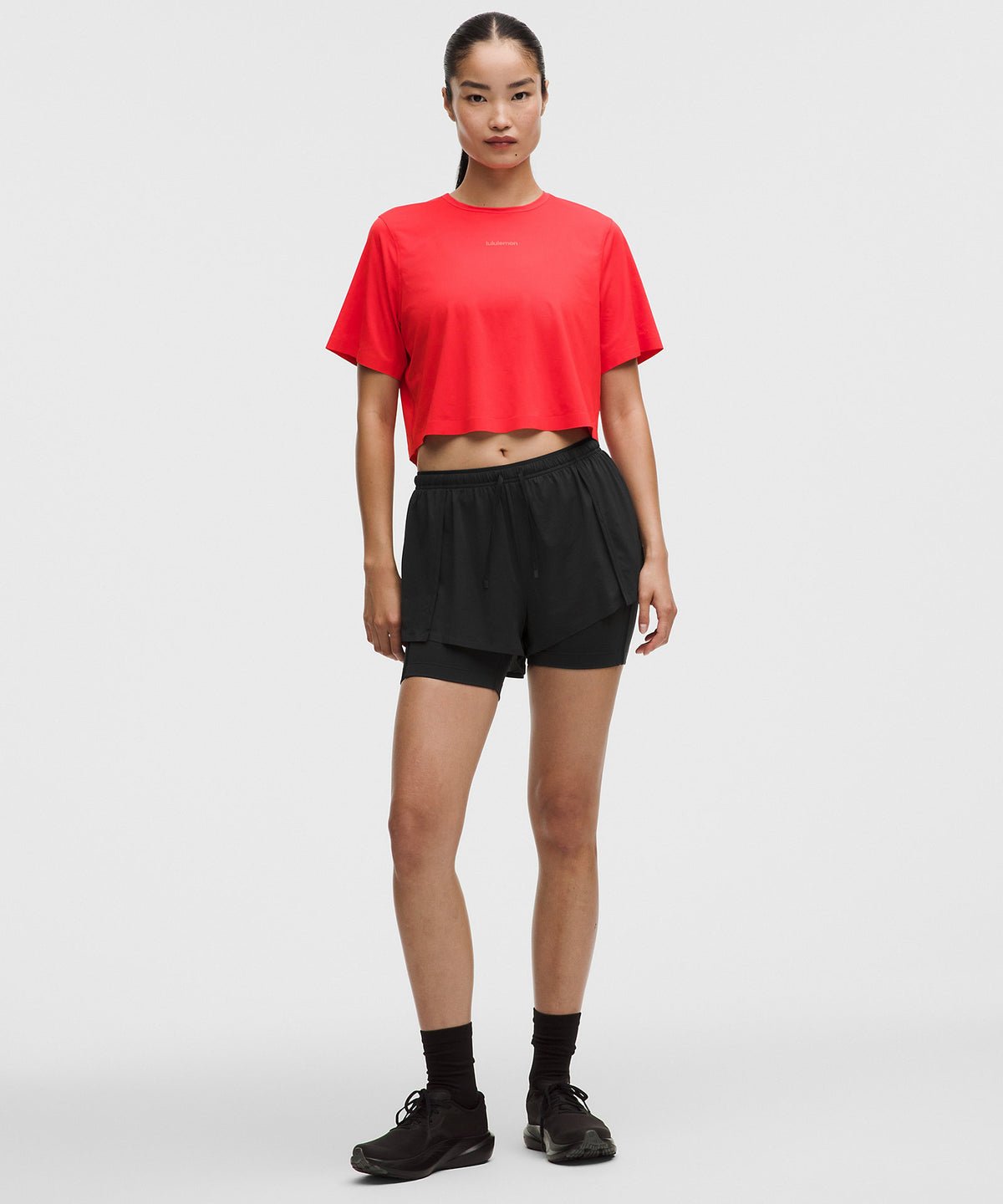 Lululemon Lightweight 2-in-1 Running High-Rise Short - Black - imagen 1