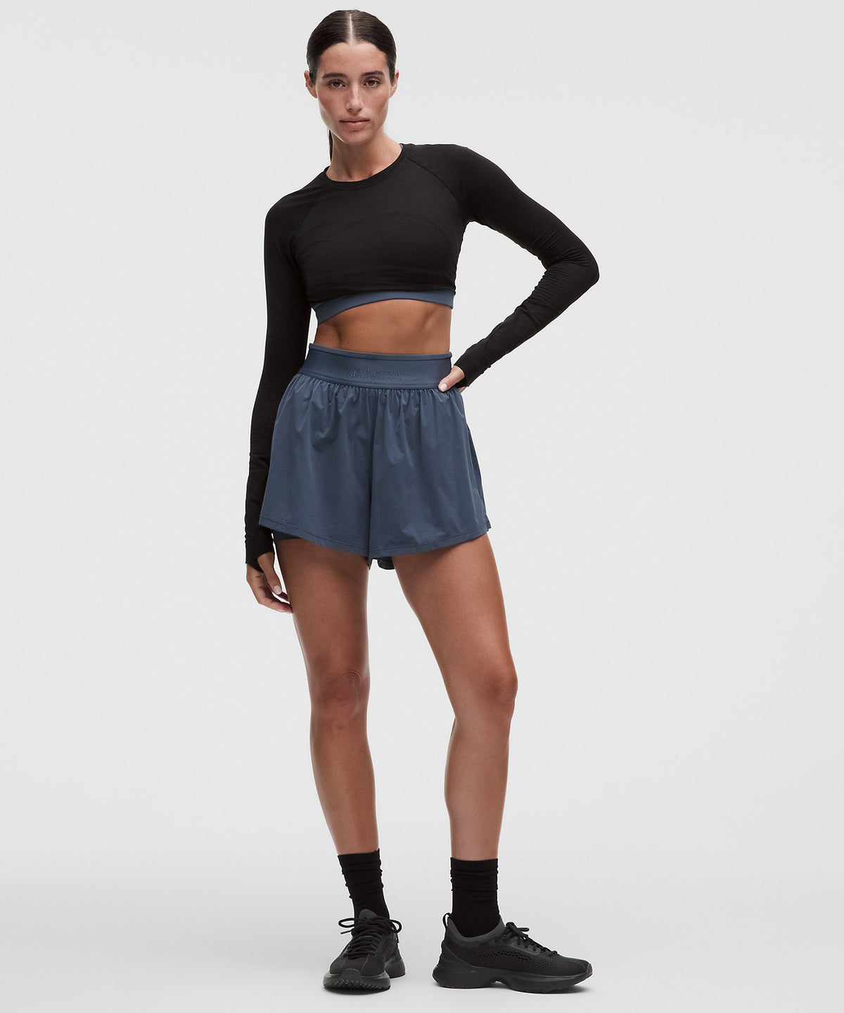 Lululemon License to Train Super-High-Rise 2-in-1 Short - Dusty Diamond - imagen 1