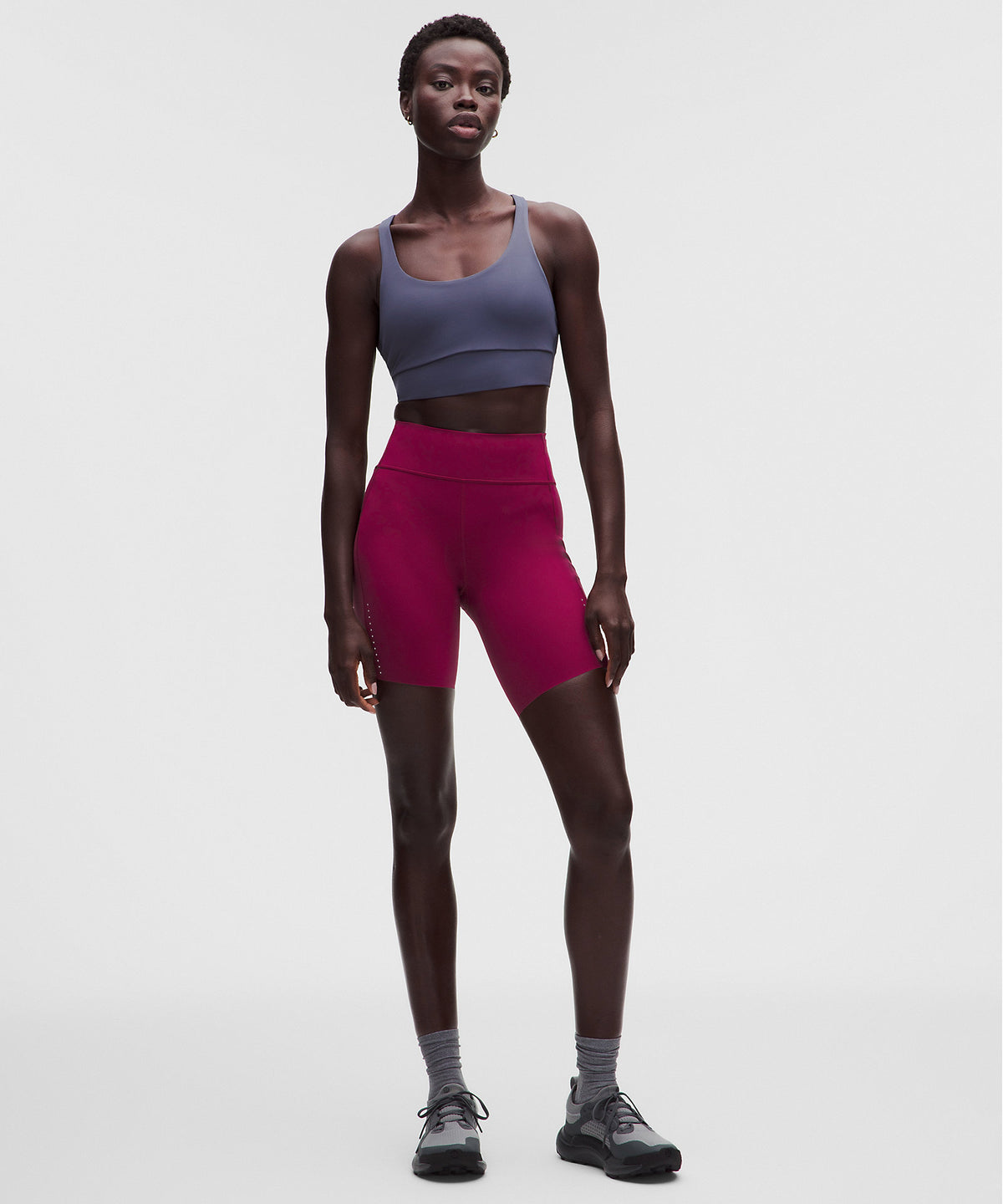 Lululemon Fast and Free 6-Pocket High-Rise Short 8" Updated Design - Raspberry Rave - imagen 1