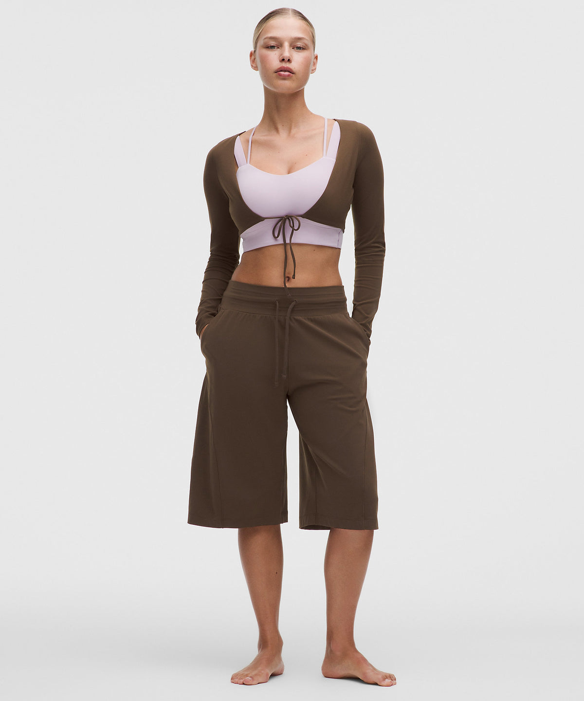 Lululemon Groove Mid-Rise Relaxed Bermuda Short - Walnut Crunch - imagen 1