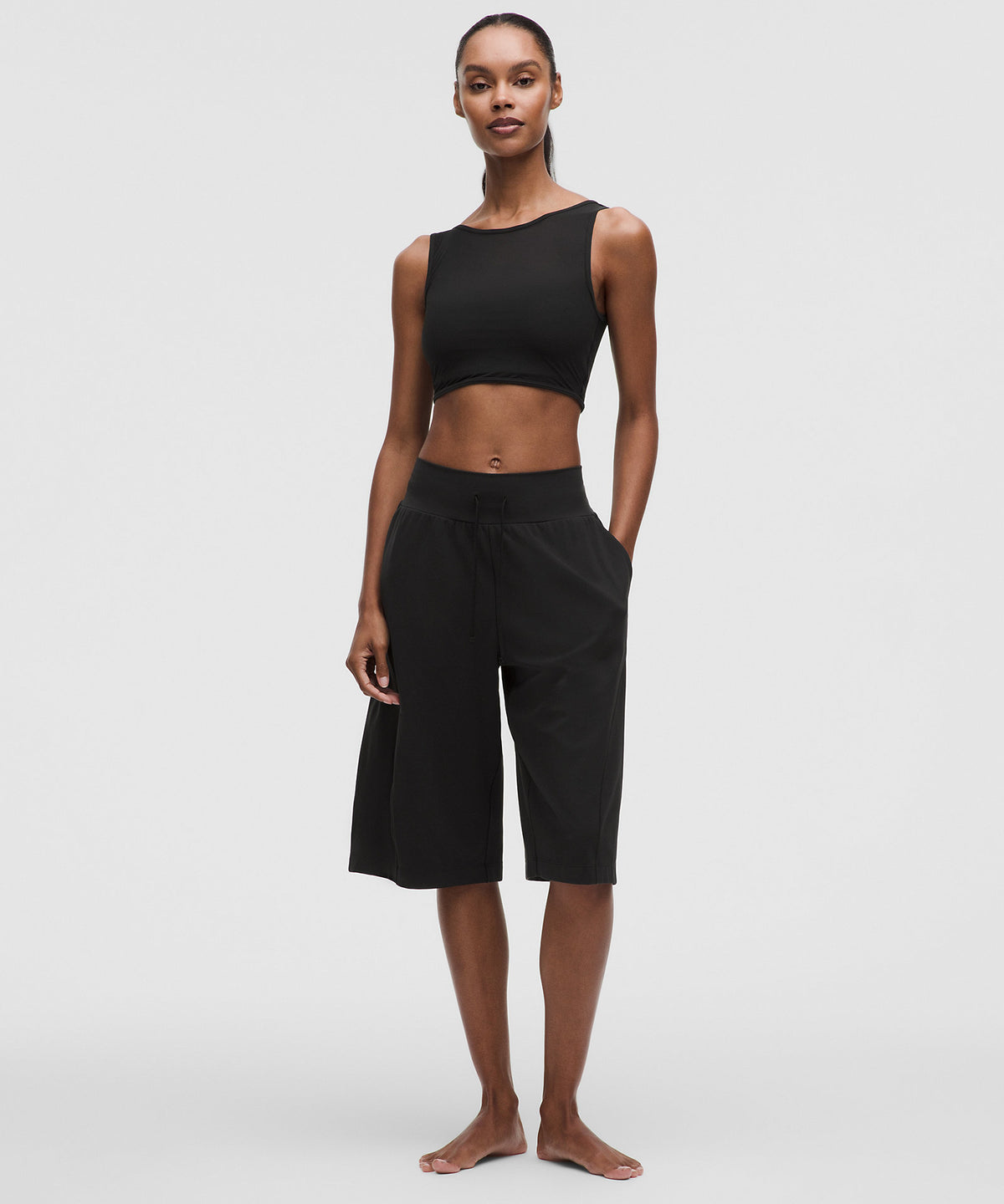Lululemon Groove Mid-Rise Relaxed Bermuda Short - Black - imagen 1