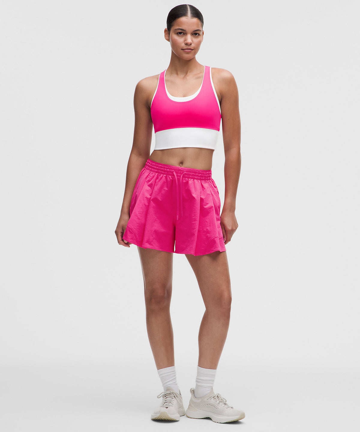 Lululemon Tennis Track Short 4" - Flamingo Fun Tone - imagen 1