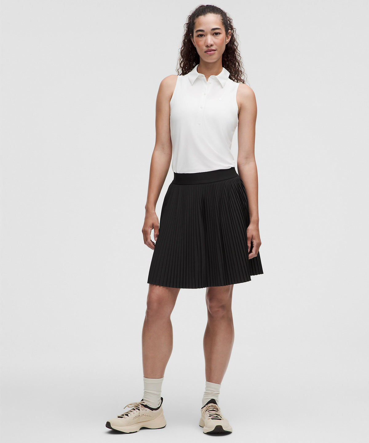Lululemon Pleated High-Rise Knee-Length Tennis Skirt - Black - imagen 1