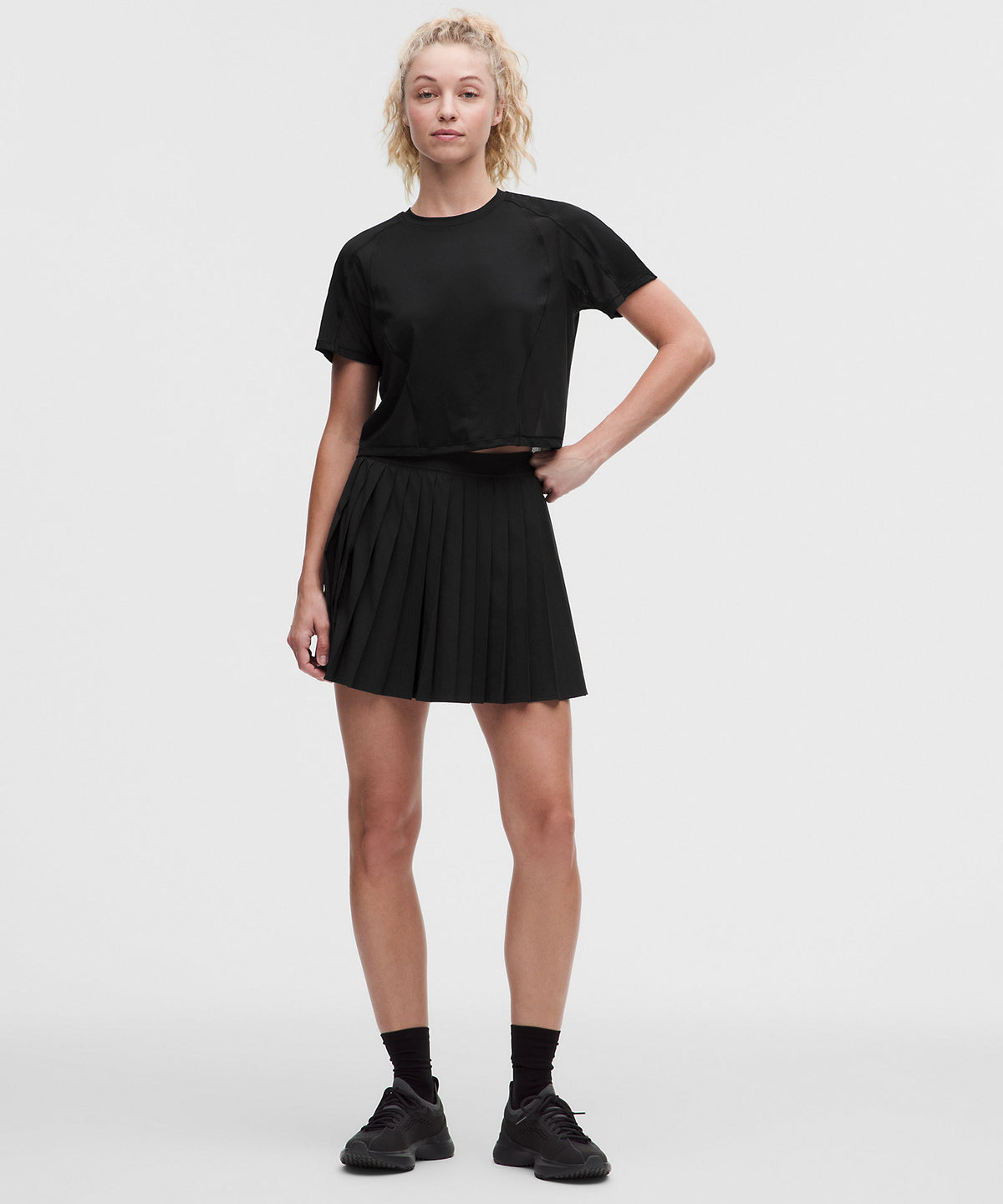 Lululemon High-Rise Pleated Tennis Skirt Long - Black - imagen 1