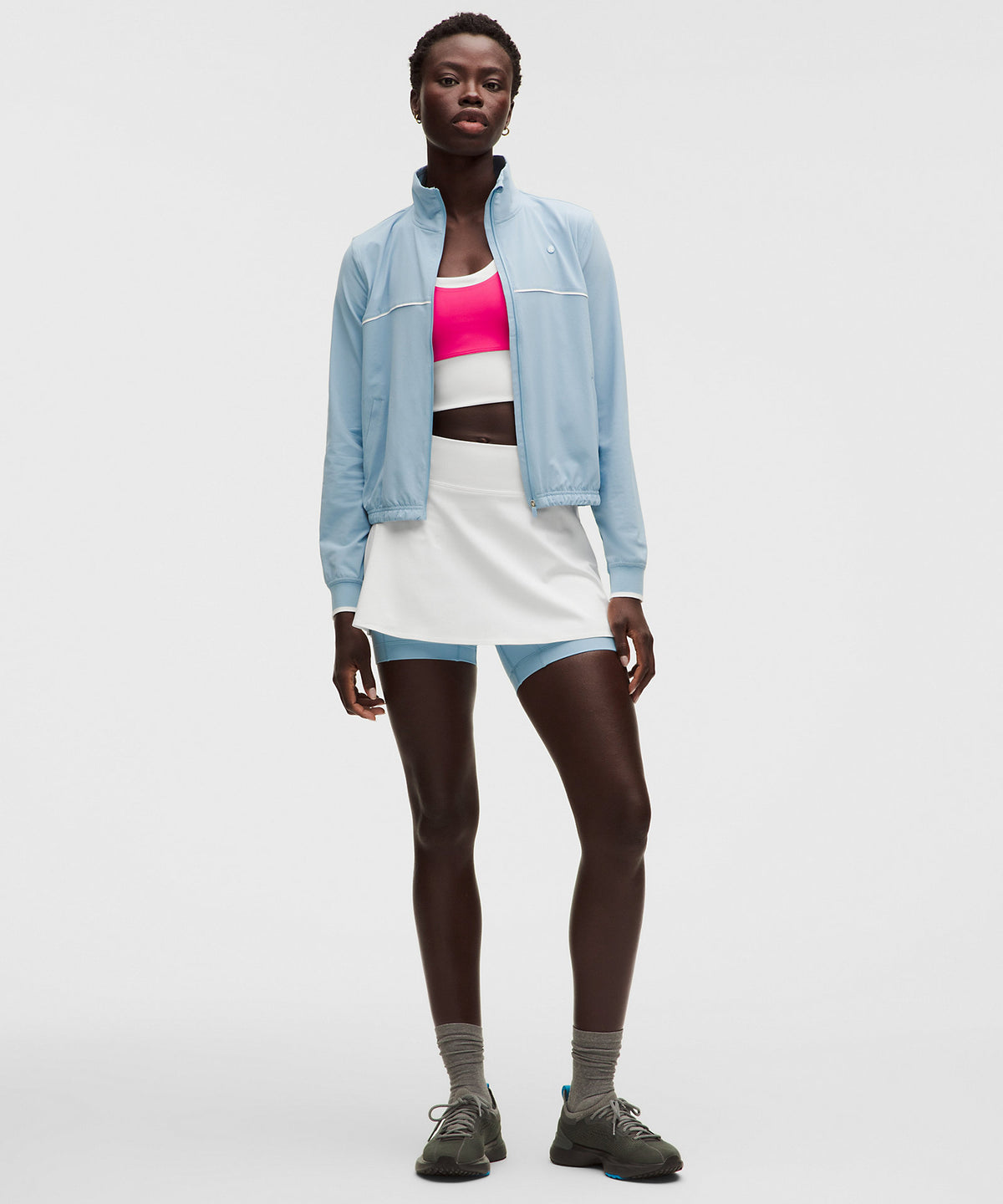 Lululemon Layered Long-Liner Tennis Skirt - White - imagen 1