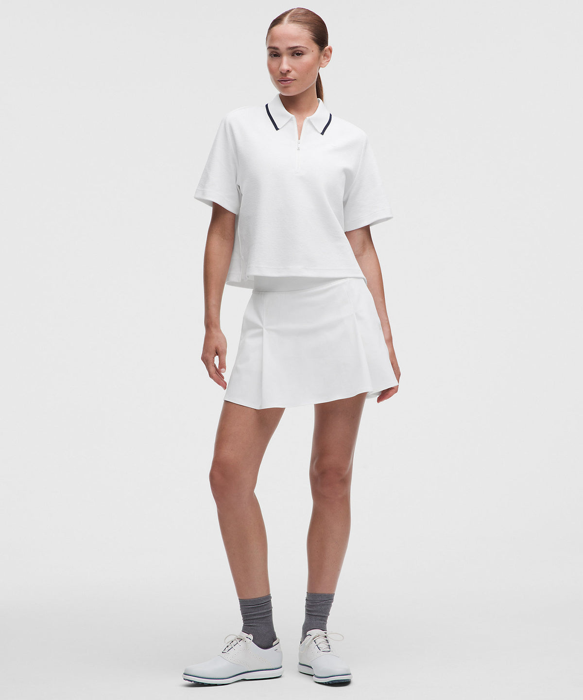Lululemon Top-Stitched Pleated Golf Skirt - White - imagen 1