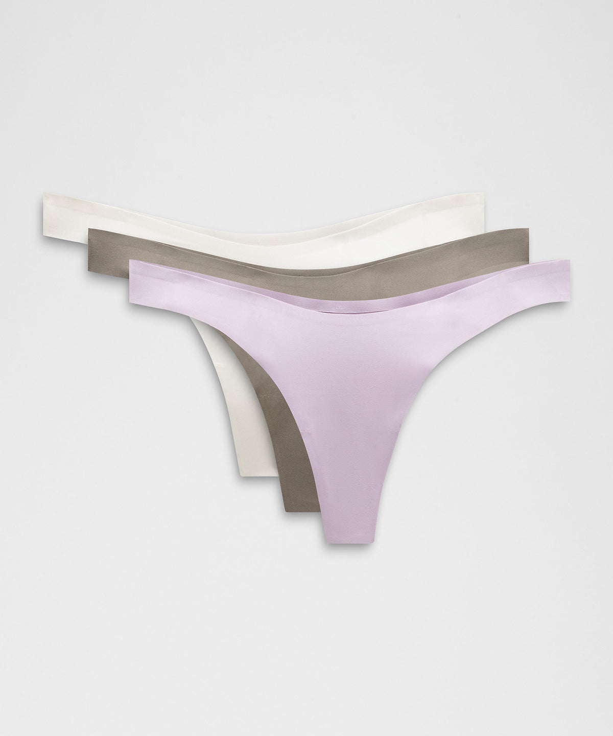 Lululemon Wundermost Ultra-Soft Nulu Dipped-Waist Thong Underwear 3 Pack - Nomad - imagen 1