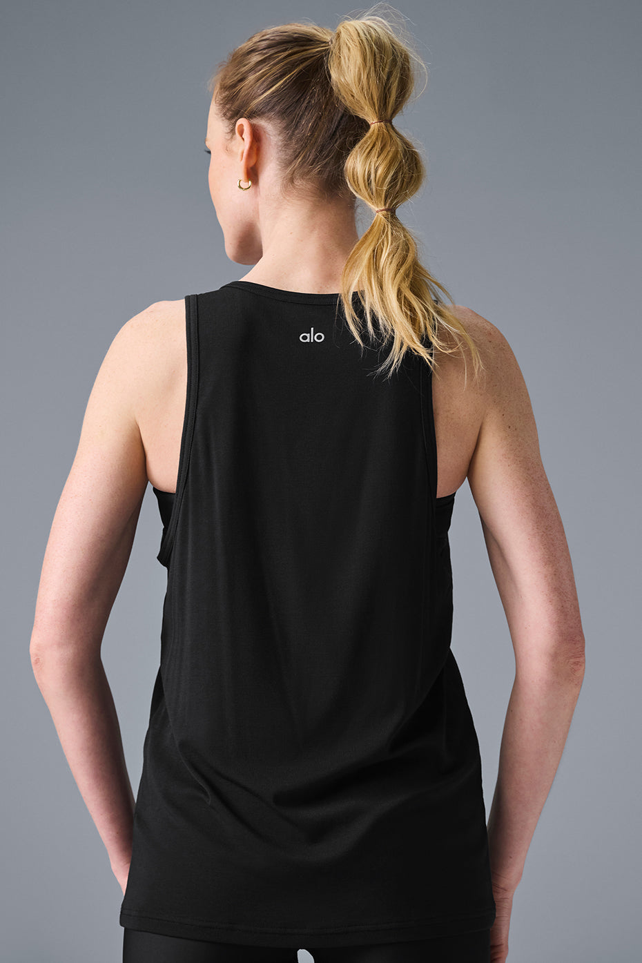 Alo Yoga Everyday Modal Rib Tank - Black - imagen 2