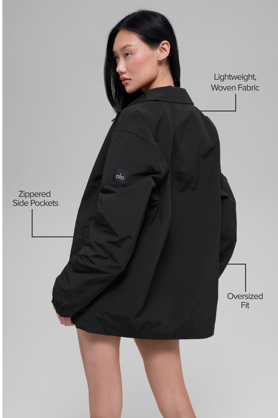 Alo Yoga Torrent Overshirt - Black - imagen 2