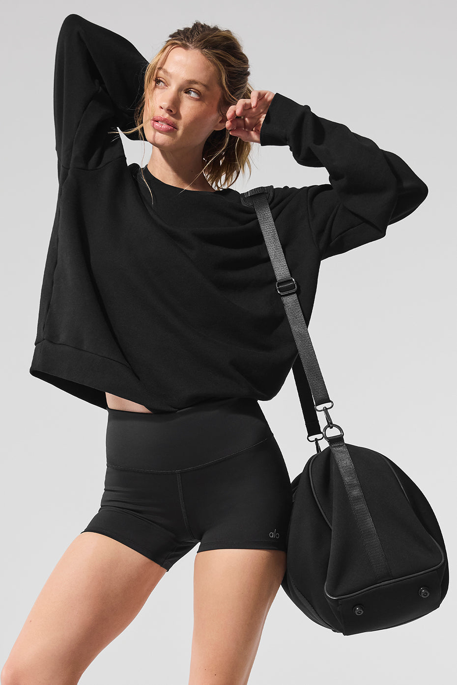 Alo Yoga Chill Crew Neck Pullover - Black - imagen 1