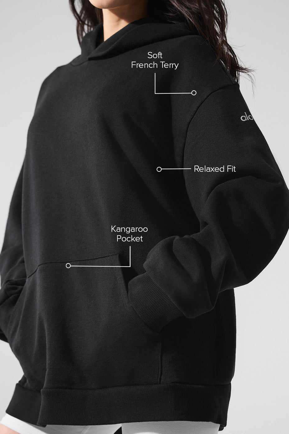Alo Yoga Chill Hoodie - Black - imagen 2