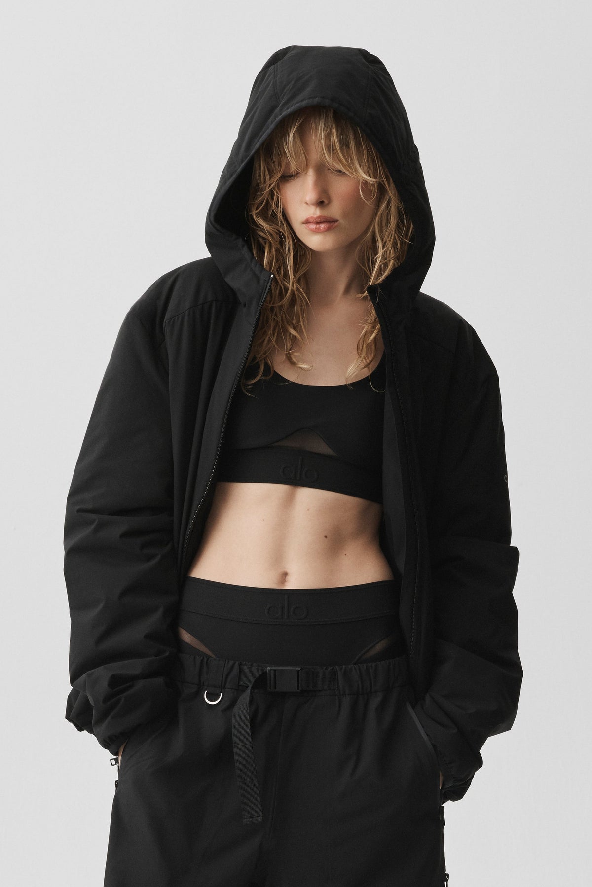 Alo Yoga Elemental Full-Zip Jacket - Black - imagen 3