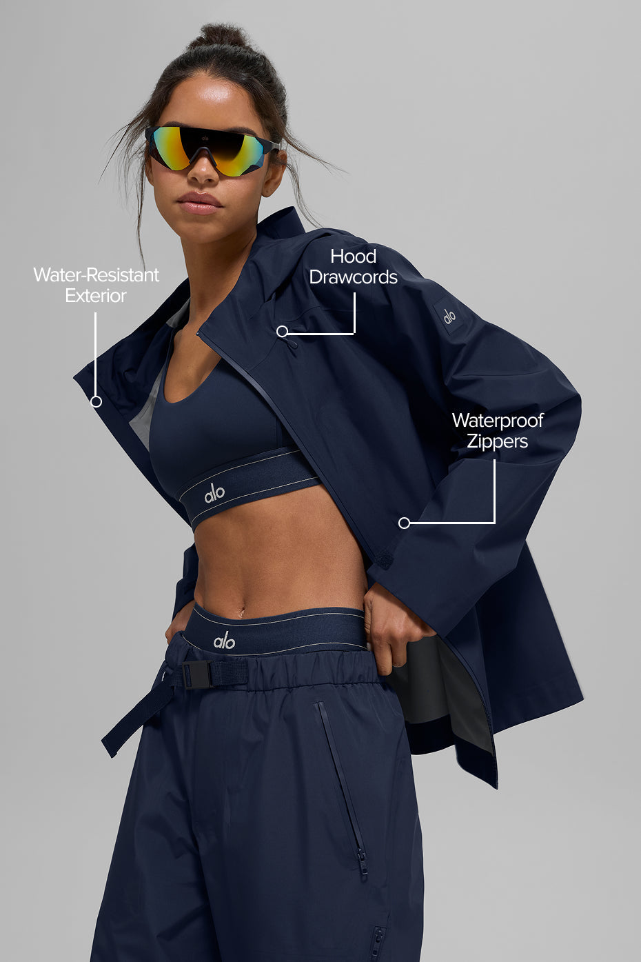 Alo Yoga Alpha Shell Jacket - Navy - imagen 2