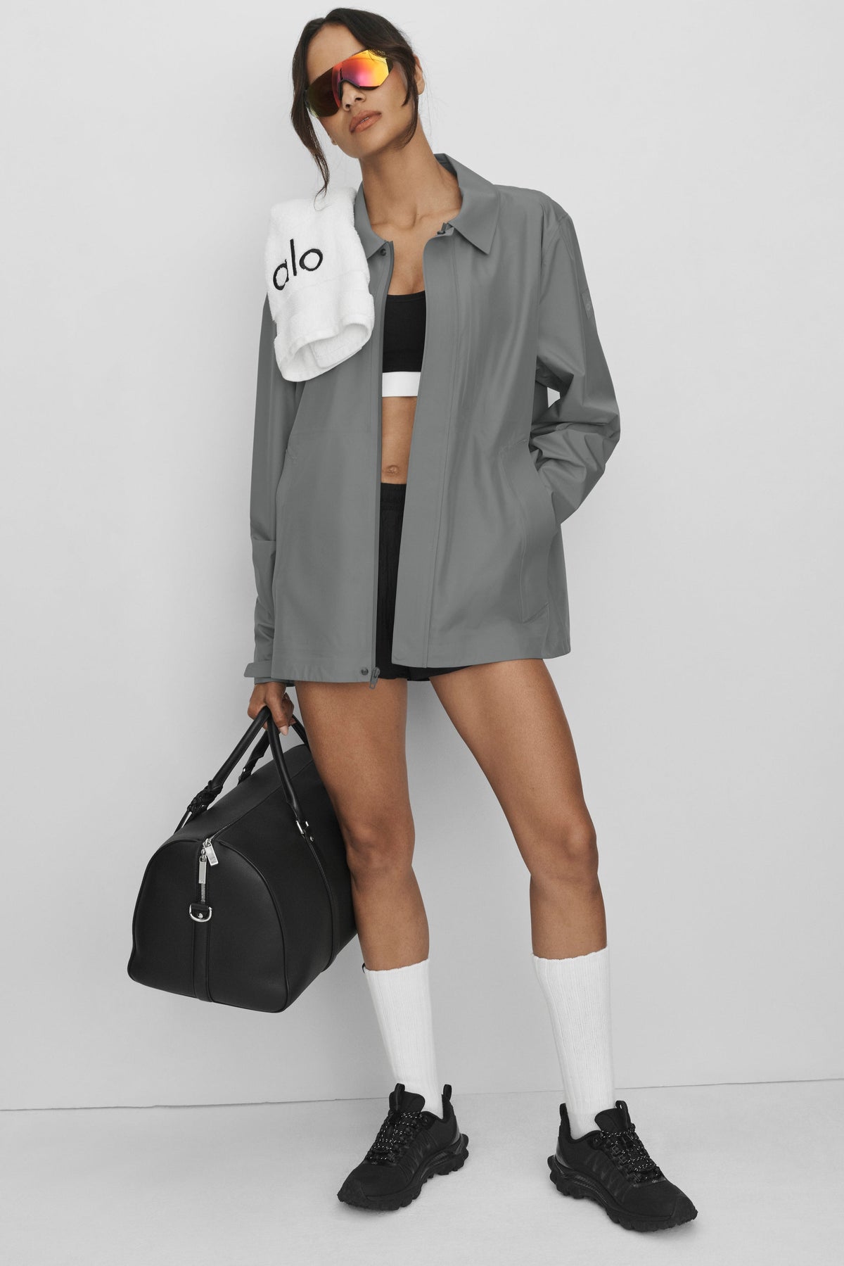 Alo Yoga Alpha Shell Overshirt - Monument - imagen 4