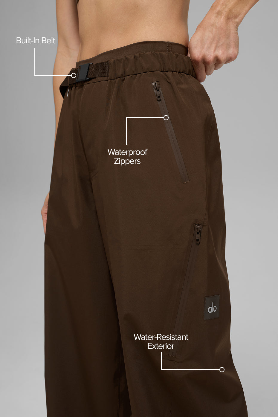 Alo Yoga Alpha Shell Pant - Espresso - imagen 2