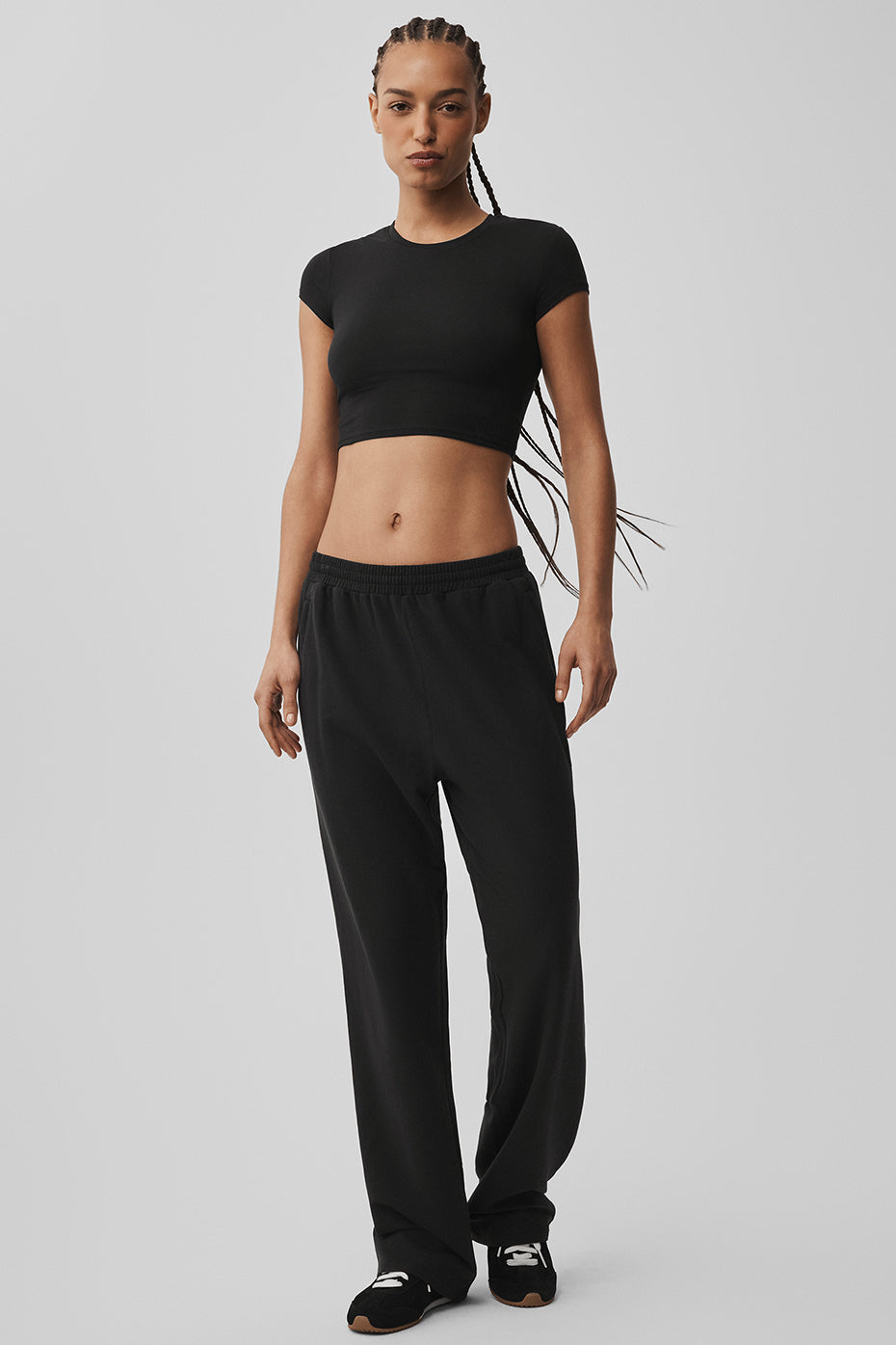 Alo Yoga Double Take Straight Leg Pant - Black - imagen 1