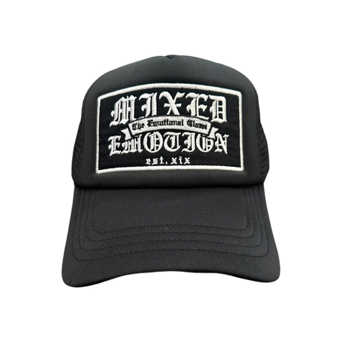 Mixed Emotional Black Trucker Hat