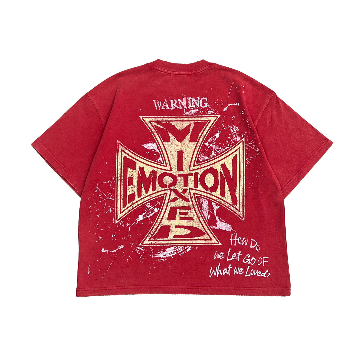 Mixed Emotional Brand Crimson Red Shirt