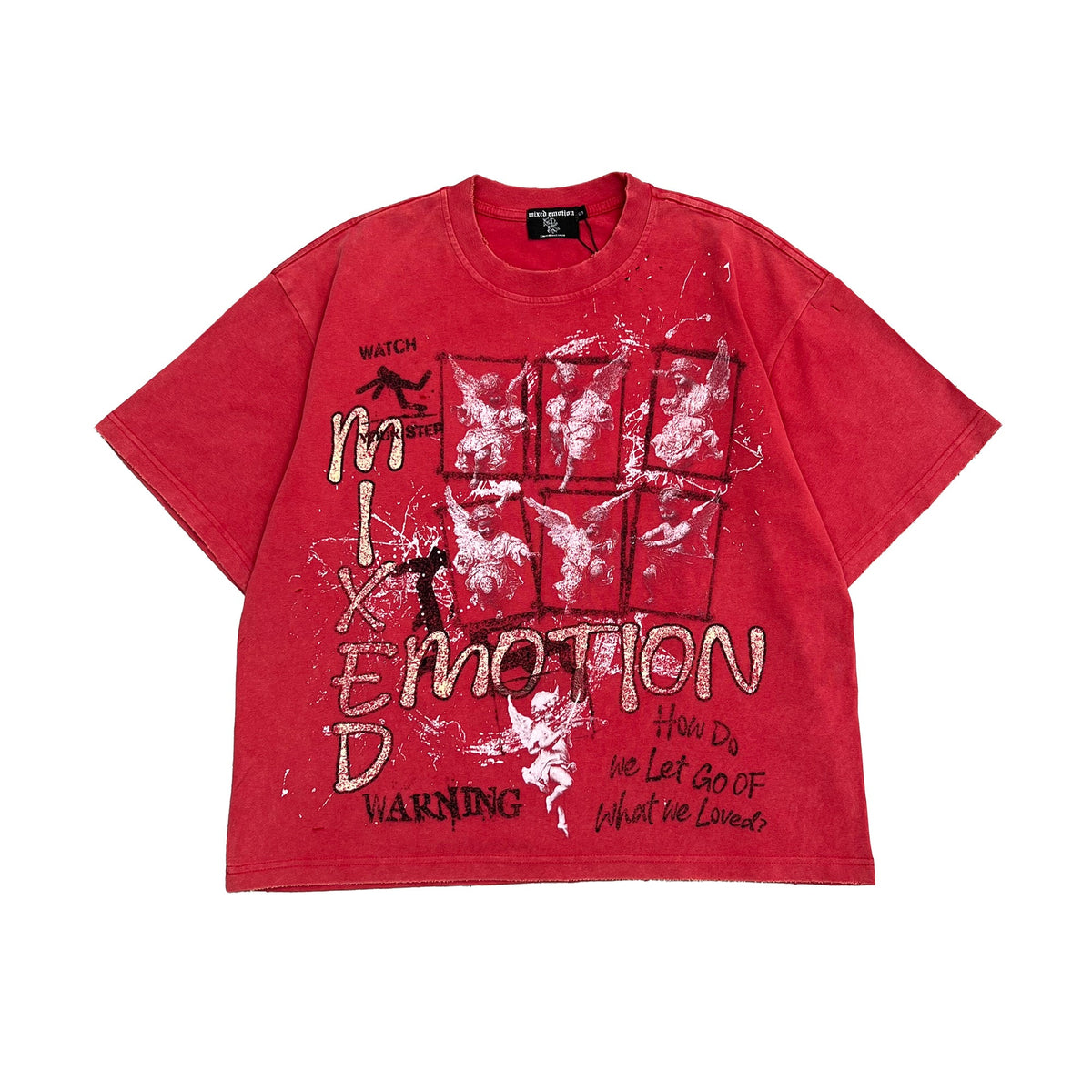 Mixed Emotional Brand Crimson Red Shirt