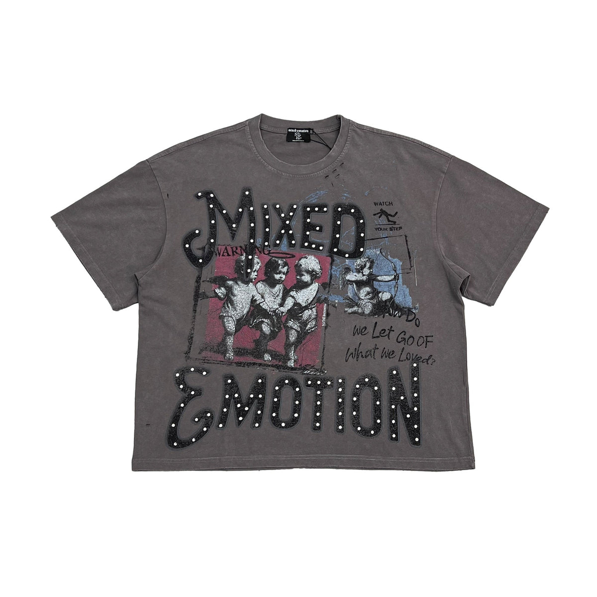 Mixed Emotional Brand Grey Friends Shirt