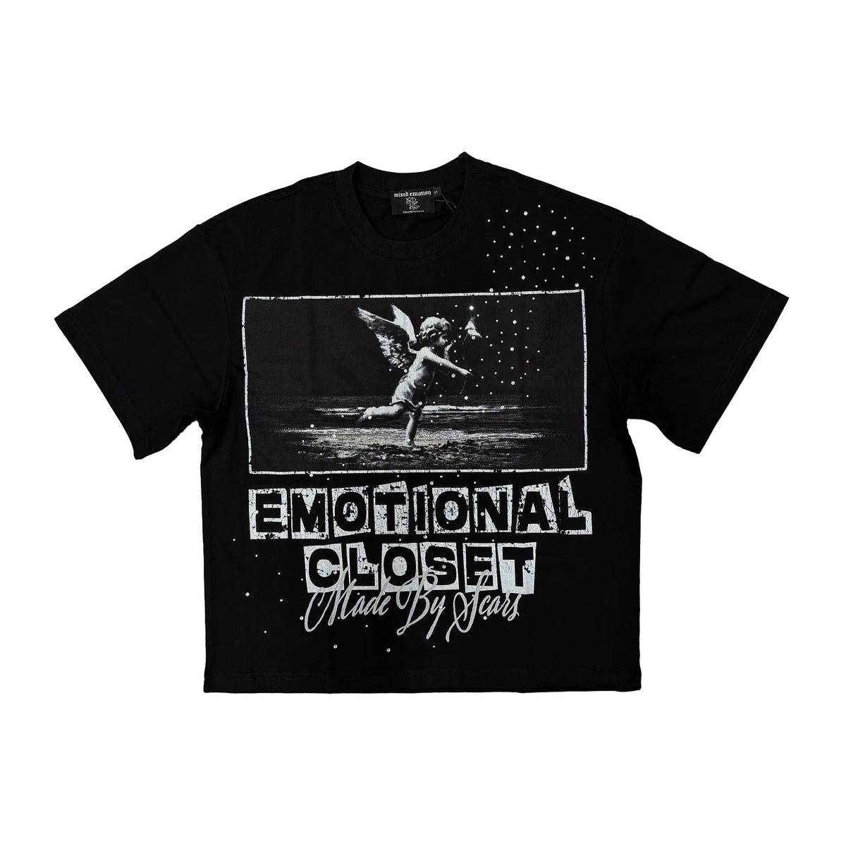 Mixed Emotional Brand Scar Black Shirt