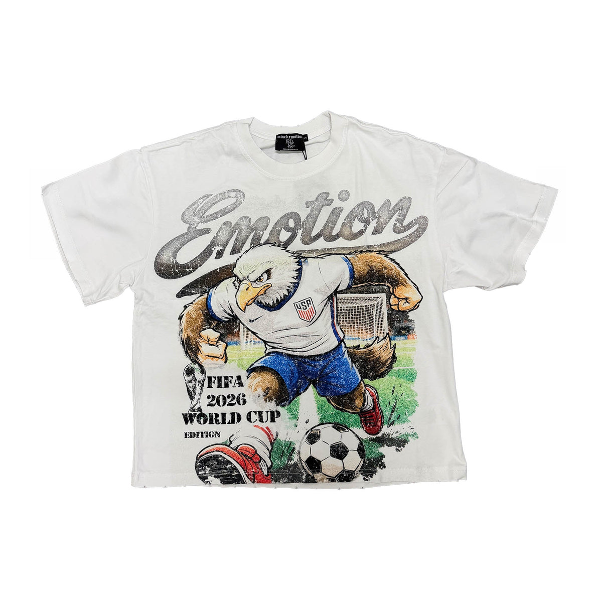 Mixed Emotional Brand World Cup White Shirt