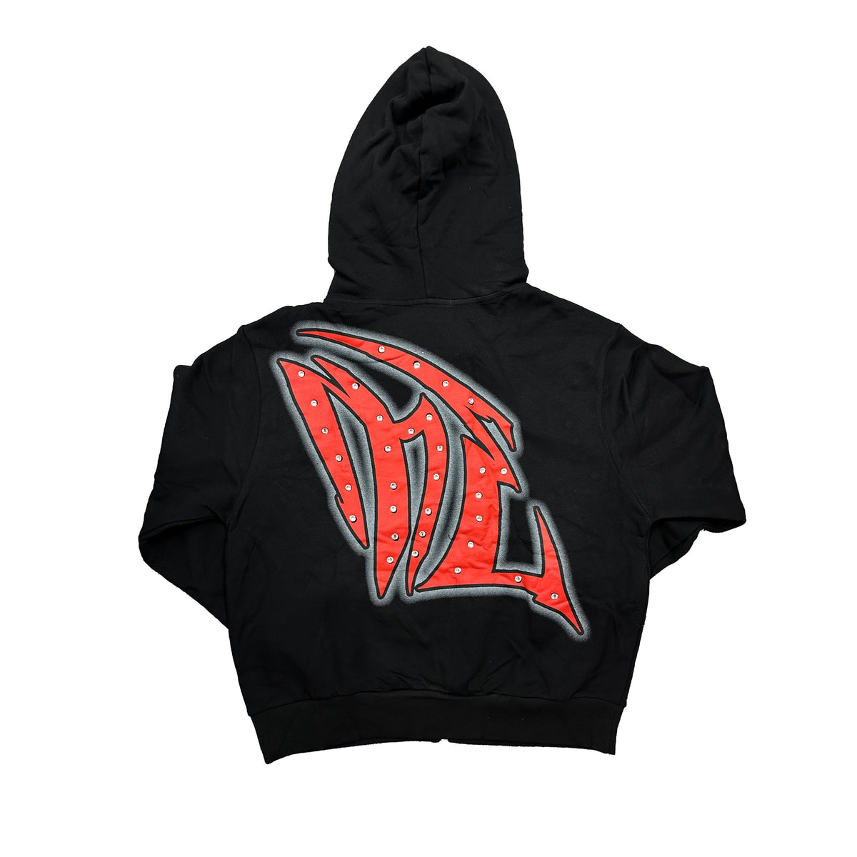 Mixed Emotional Graffiti Black Hoodie