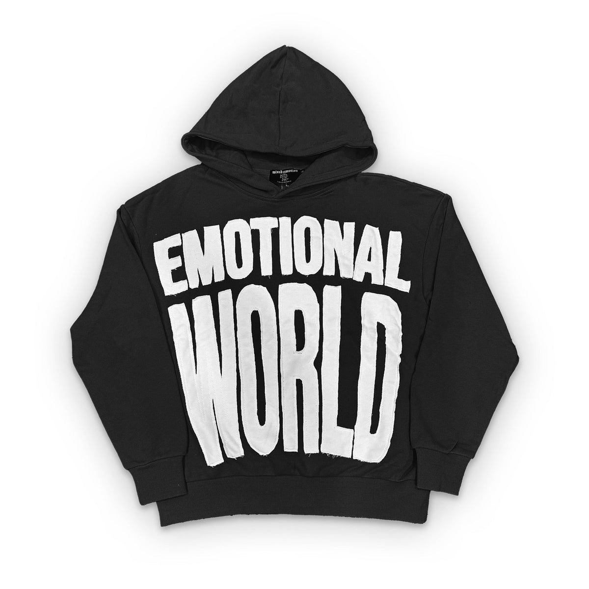 Mixed Emotional World Black Hoodie