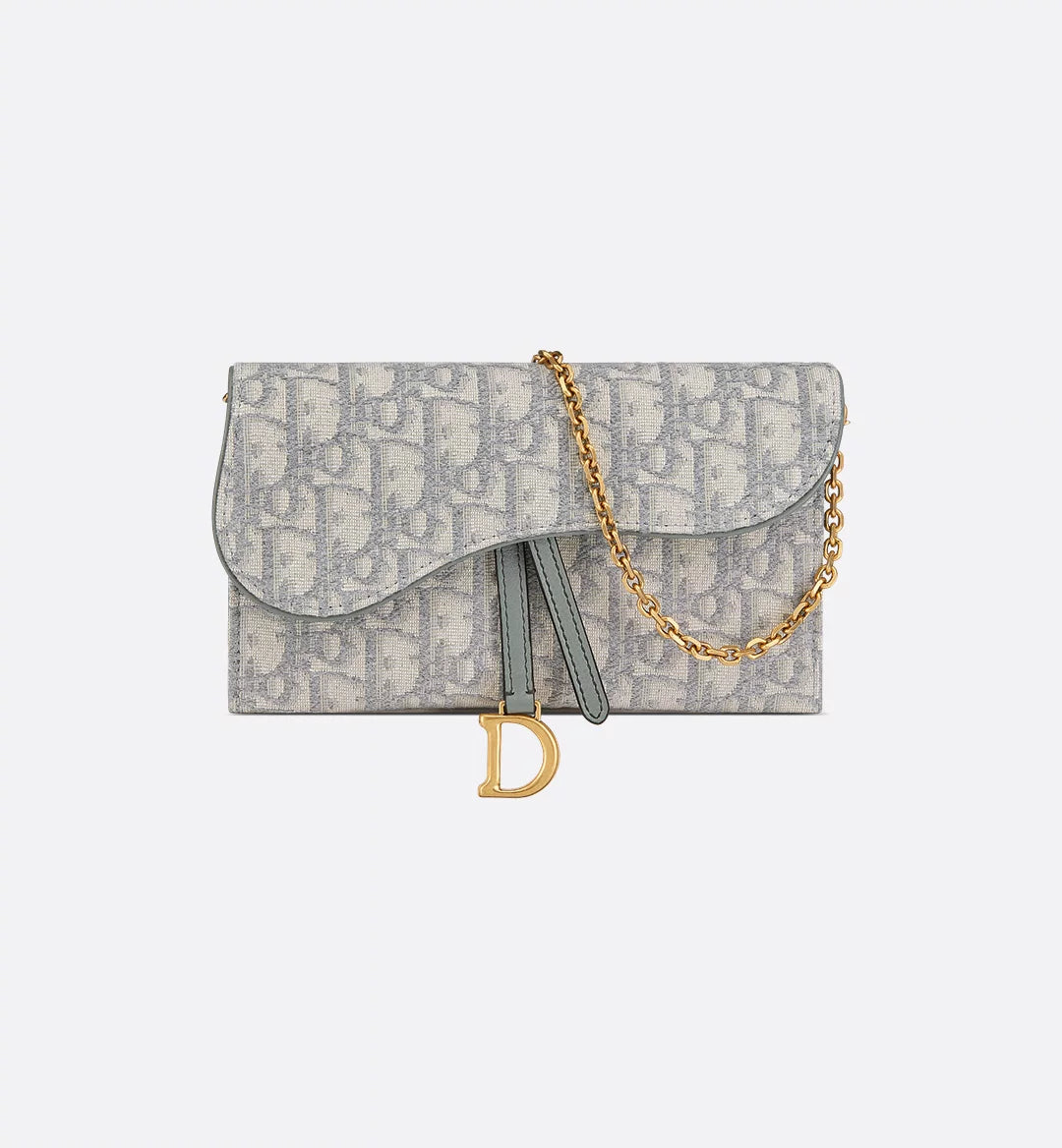 Bolso de mano Dior pequeño Saddle con cadena
