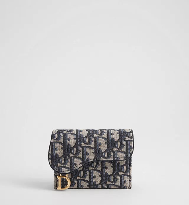 Dior Tarjetero Saddle Jasmine tipo fuelle