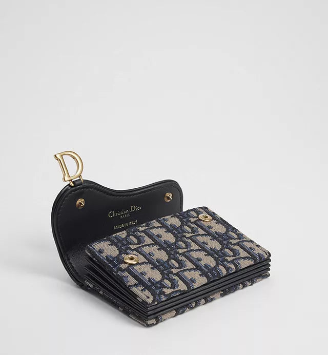 Dior Tarjetero Saddle Jasmine tipo fuelle
