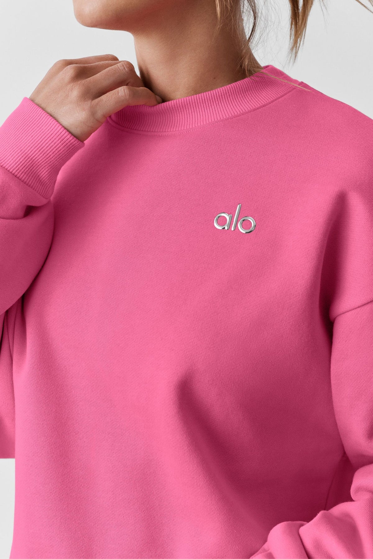 Alo Yoga Accolade Crew Neck Pullover - Paradise Pink - imagen 4