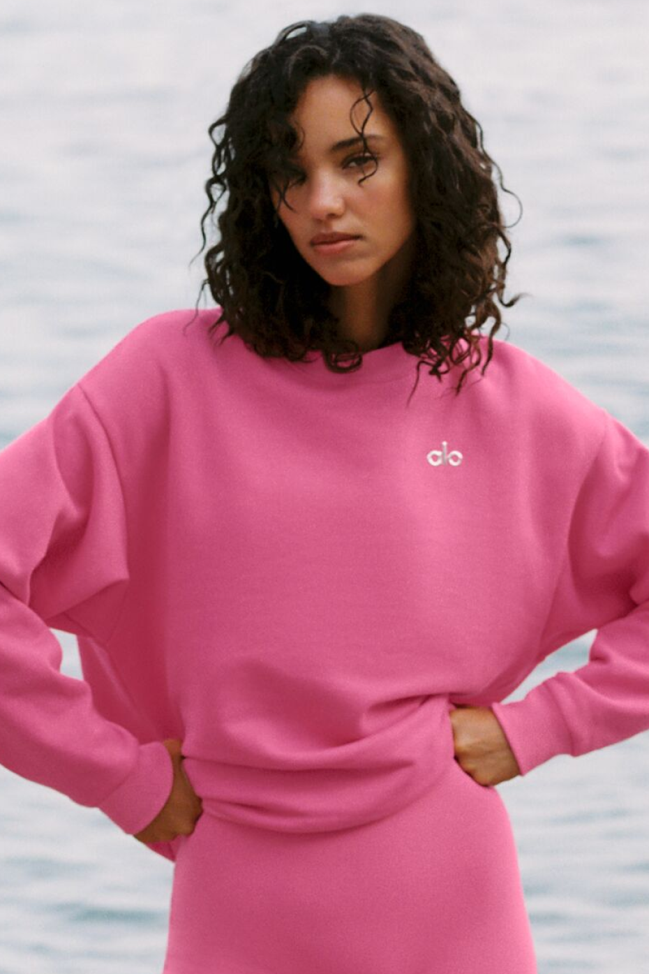 Alo Yoga Accolade Crew Neck Pullover - Paradise Pink - imagen 1