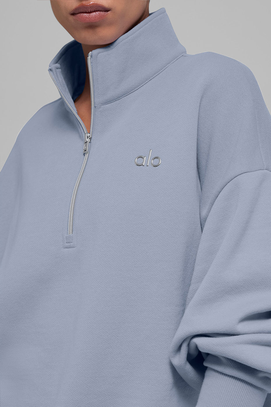 Alo Yoga Accolade 1/4 Zip Pullover - Winter Frost - imagen 4