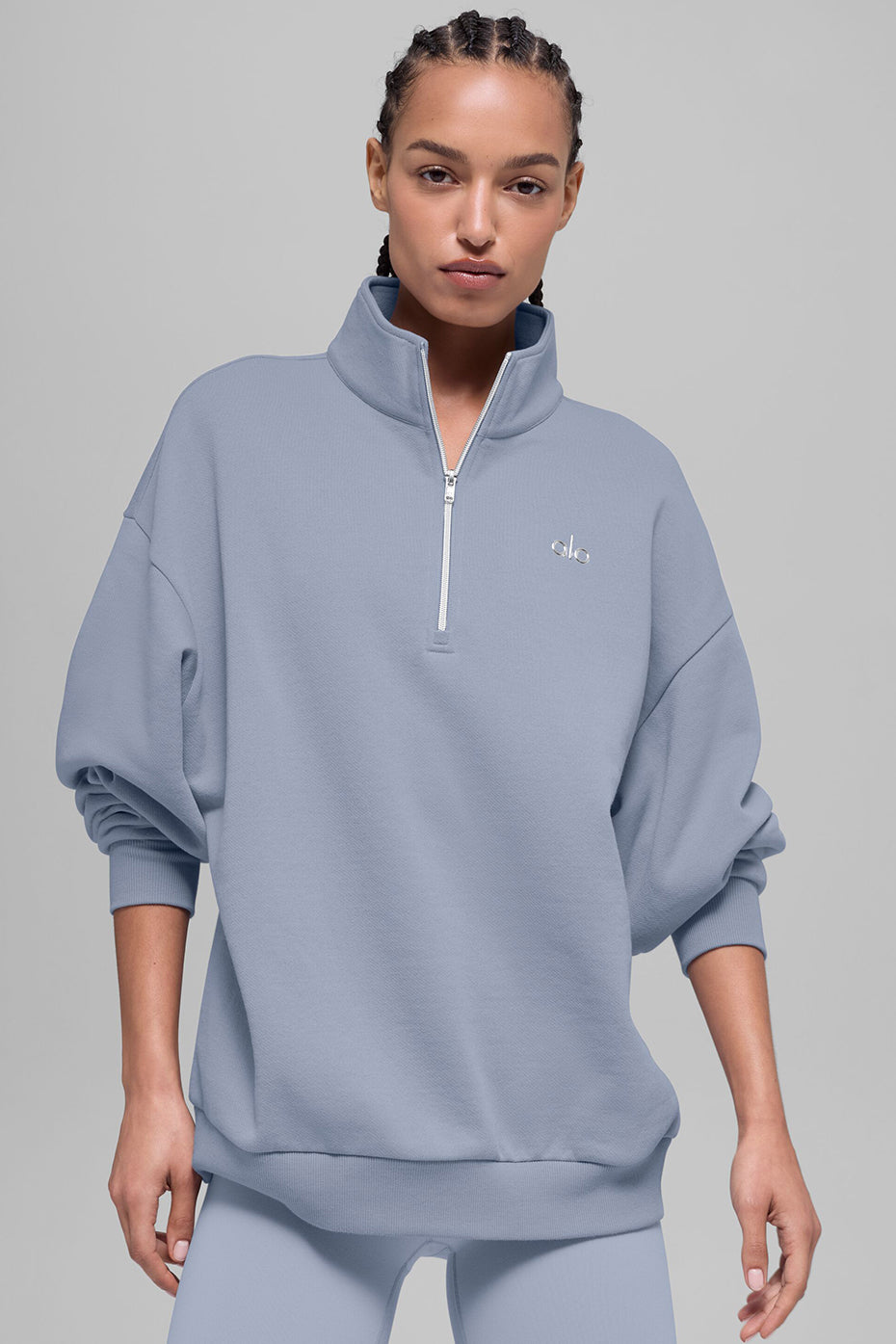 Alo Yoga Accolade 1/4 Zip Pullover - Winter Frost - imagen 1