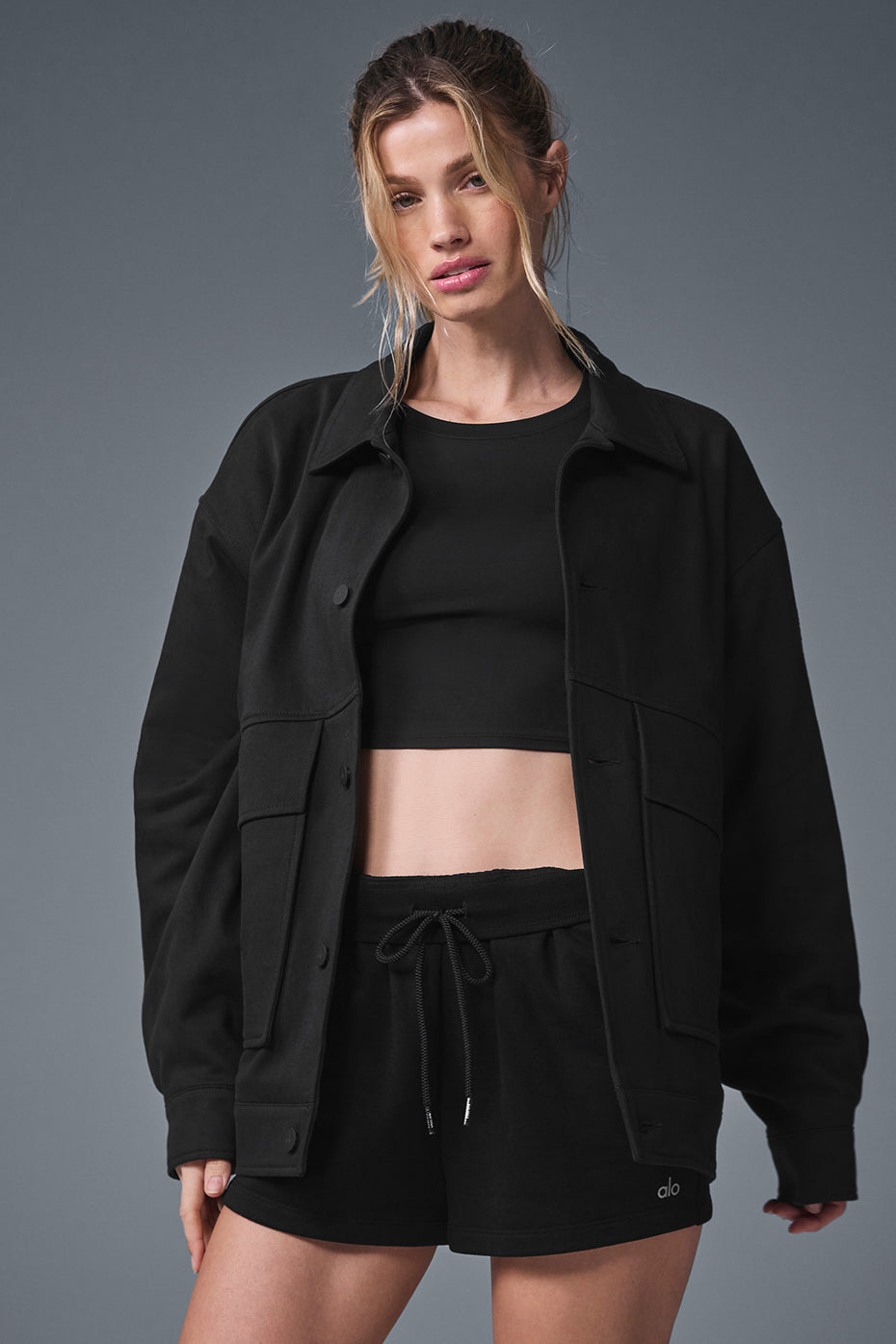 Alo Yoga Unisex One Up Jacket - Black - imagen 1