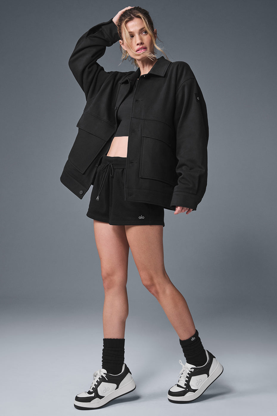Alo Yoga Unisex One Up Jacket - Black - imagen 3