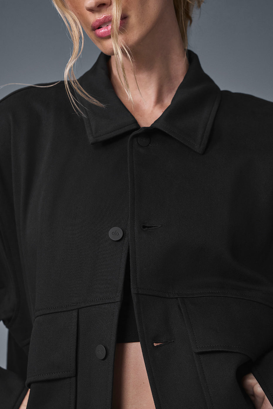 Alo Yoga Unisex One Up Jacket - Black - imagen 5