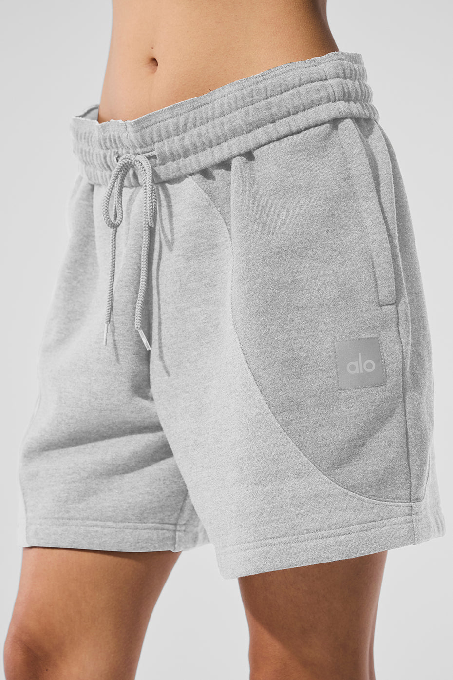 Alo Yoga 7" Make Waves Short - Athletic Heather Grey Tonal - imagen 4