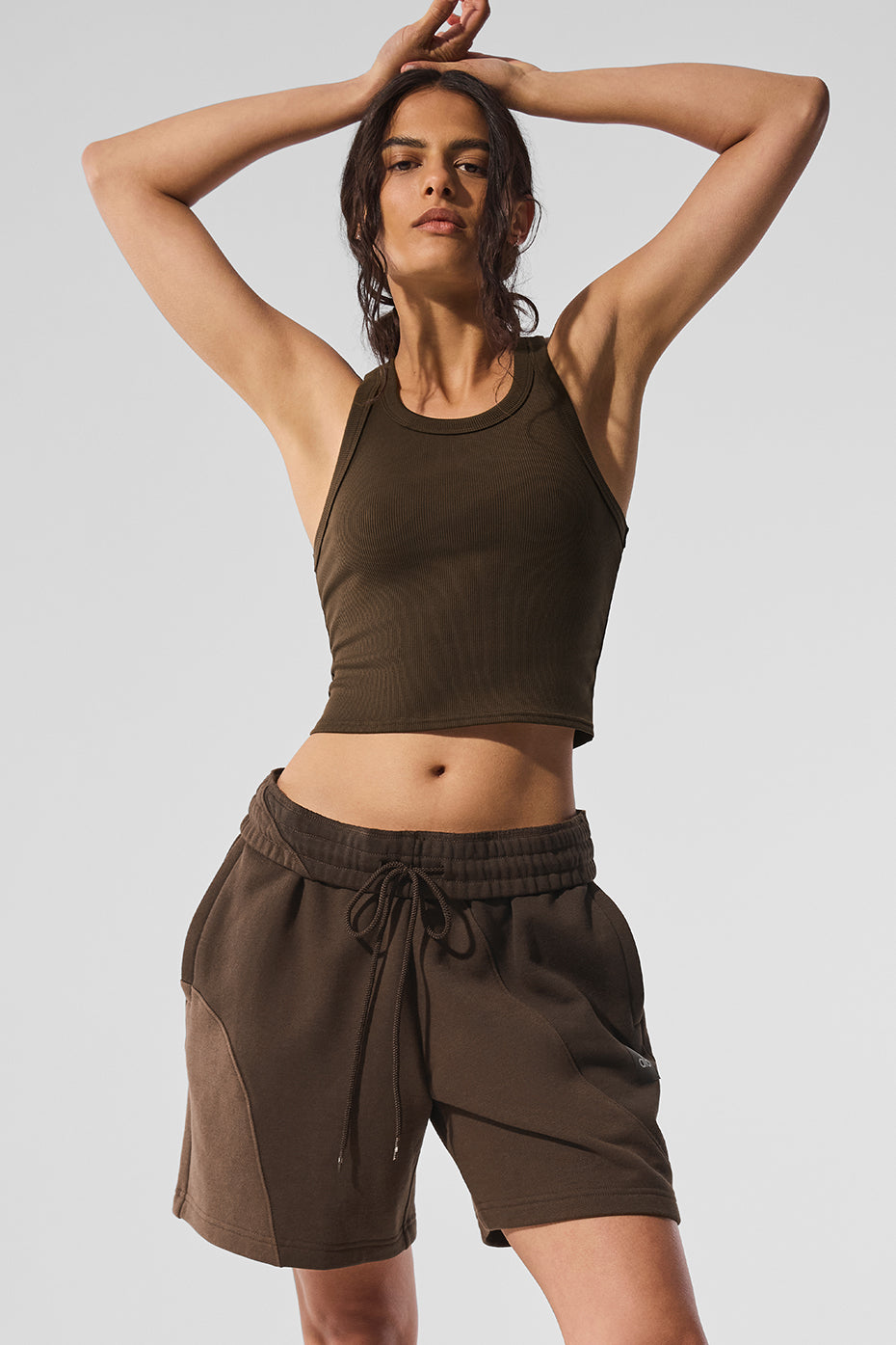 Alo Yoga 7" Make Waves Short - Espresso Tonal - imagen 5