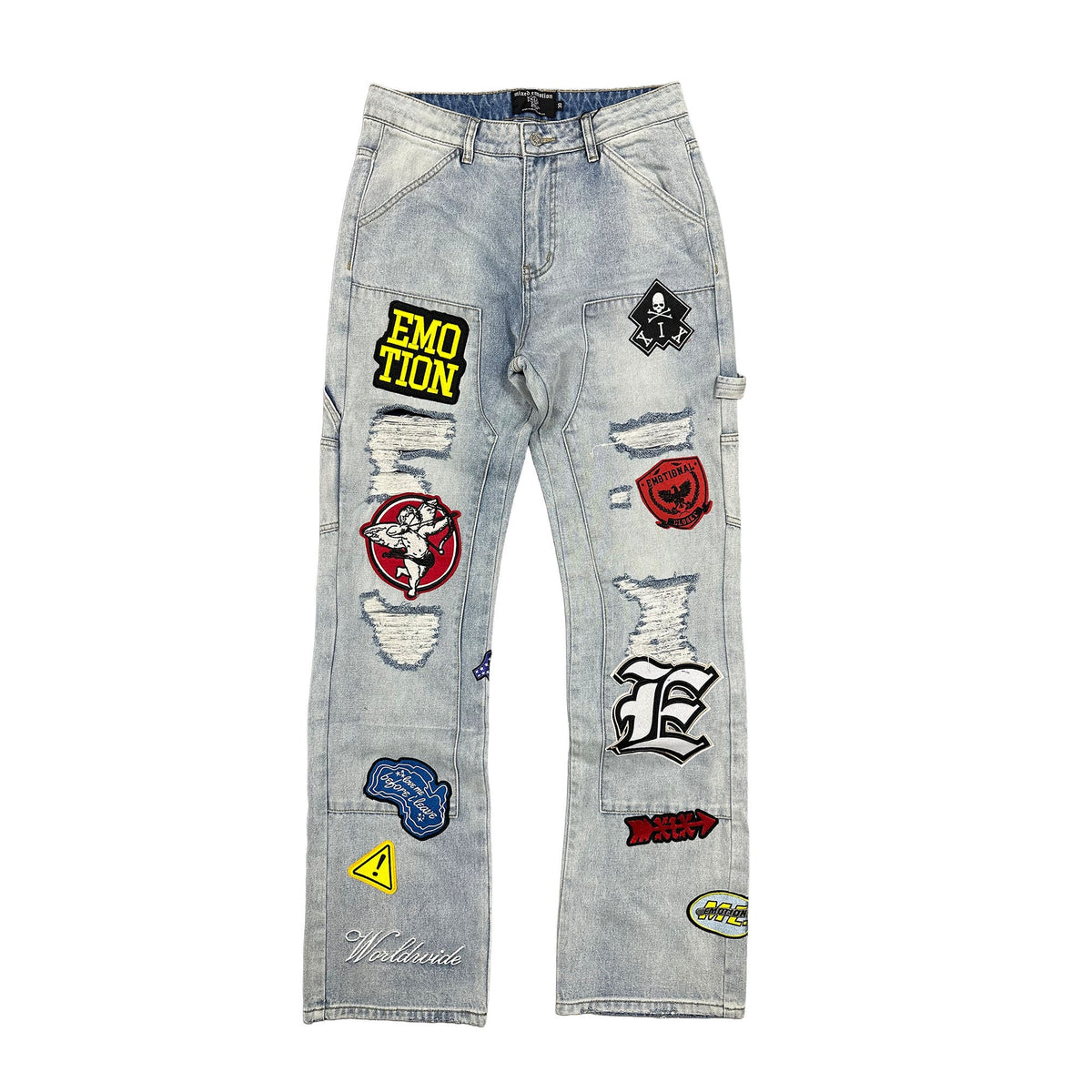 Mixed Emotion Worker Jeans Blue City NYC