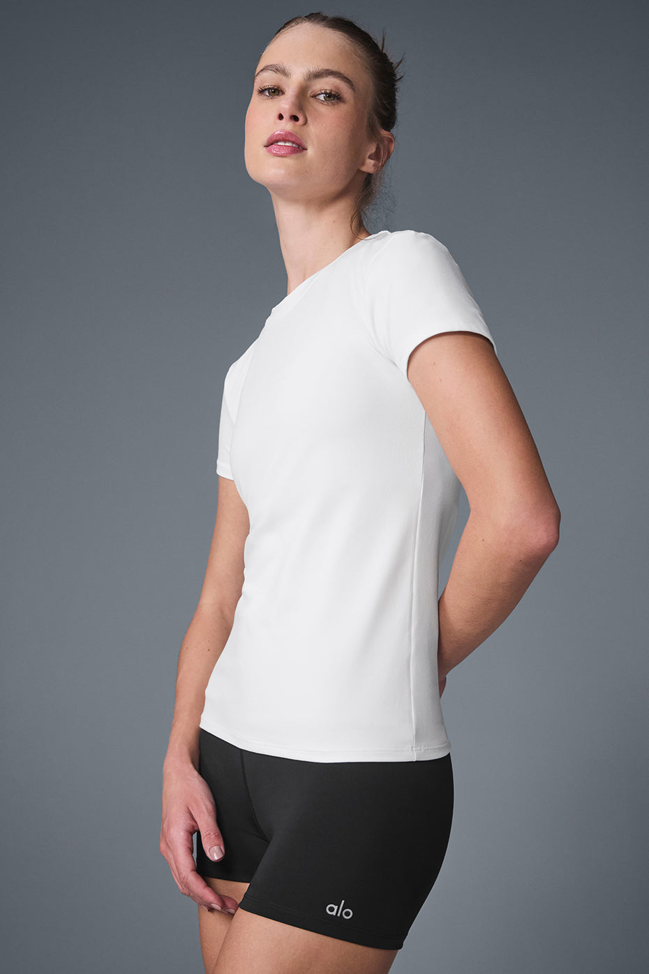 Alo Yoga Alosoft Finesse Tee - White - imagen 4