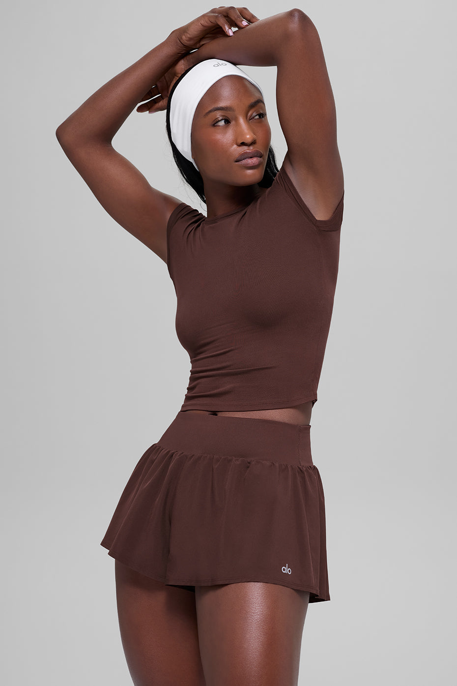 Alo Yoga Alosoft Back For More Tee - Brownstone - imagen 3