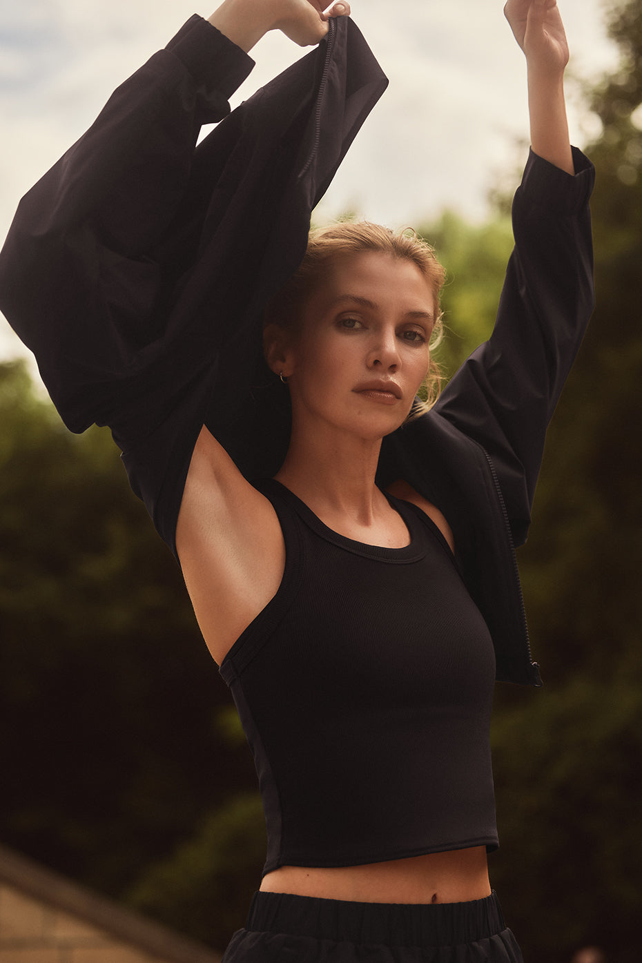 Alo Yoga Goddess Ribbed Go-To Tank - Black - imagen 1